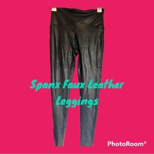 Regular Inseam Faux Leather Leggings